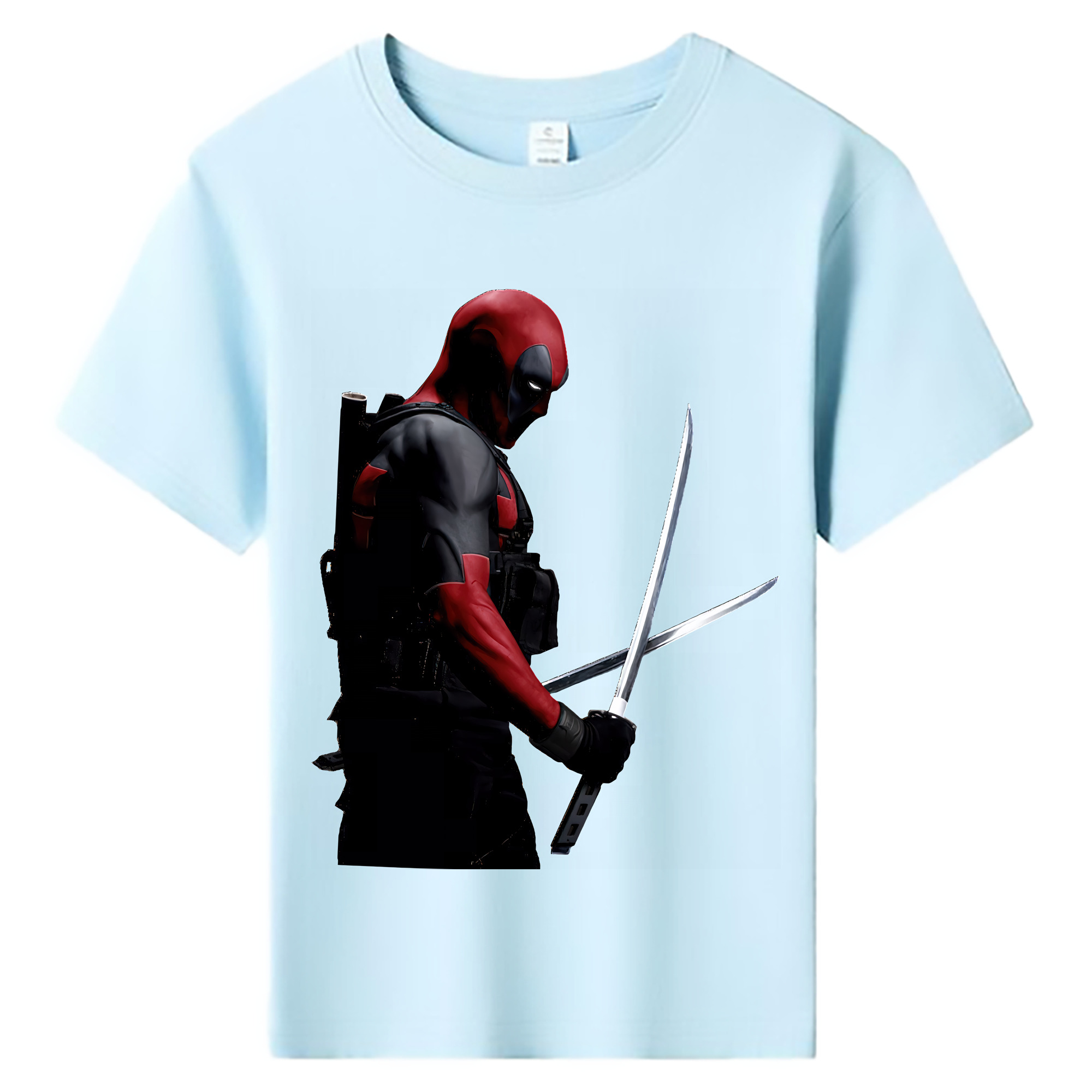（画像用） Deadpool デッドプール 綿100％キッズTシャツ（フロントプリント）